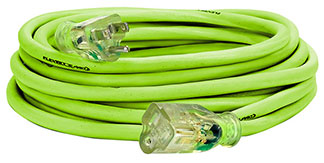 Flexzilla® Pro Extension Cord, 14/3 AWG SJTW, 25', Outdoor, Lighted Plug