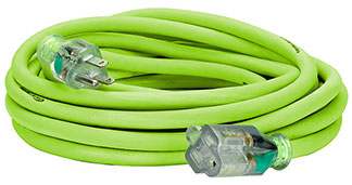 Flexzilla® Pro Extension Cord, 12/3 AWG SJTW, 25', Outdoor, Lighted Plug