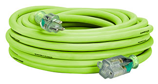 Flexzilla® Pro Extension Cord, 10/3 AWG SJTW, 50', Outdoor, Lighted Plug